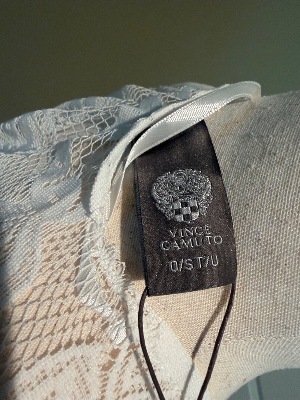 Vince Camuto Ivory Floral Lace Open-Front Cover-Up - Picture 7 of 11
